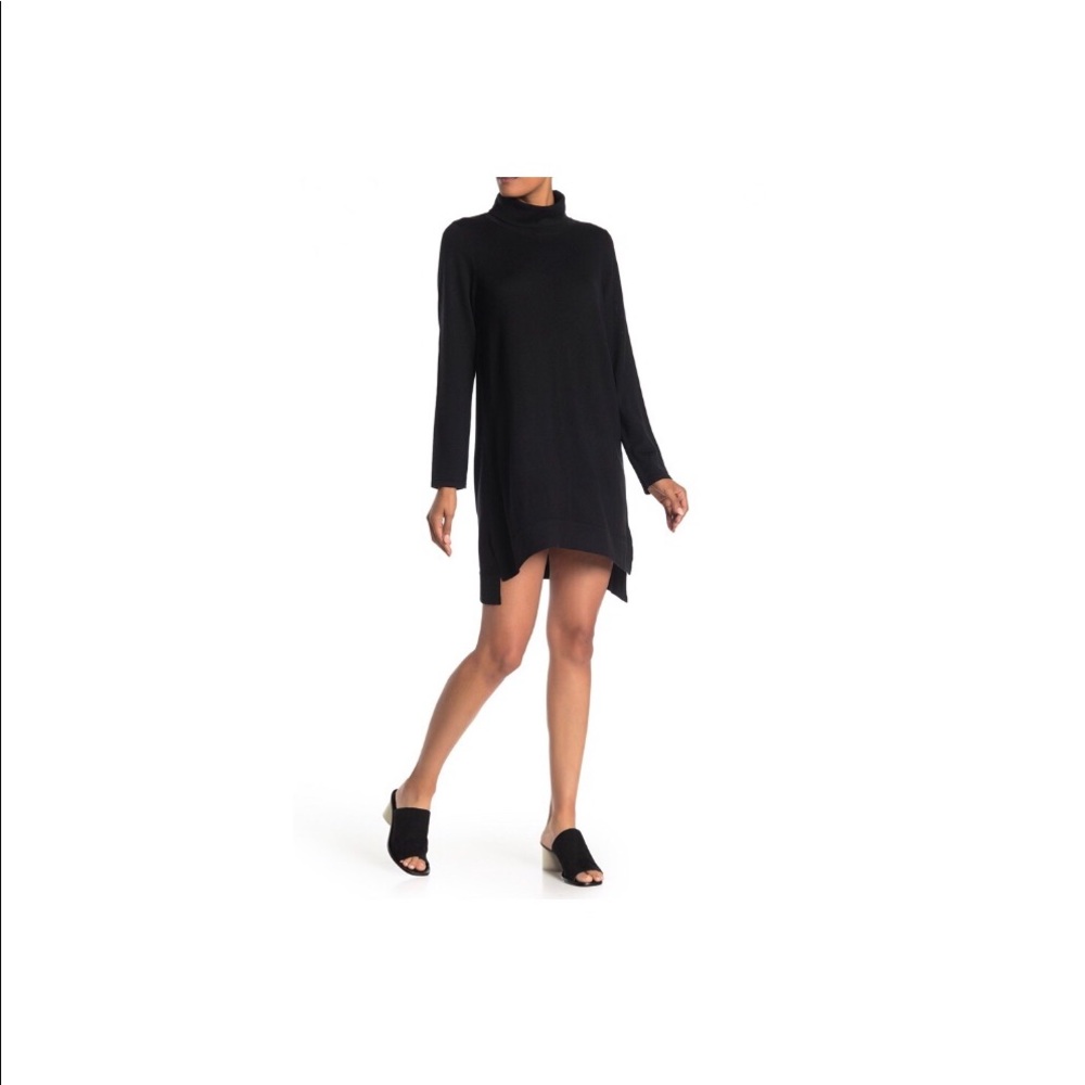 SOLD NWT Eileen Fisher turtleneck wool knit dress - Picture 1 of 6